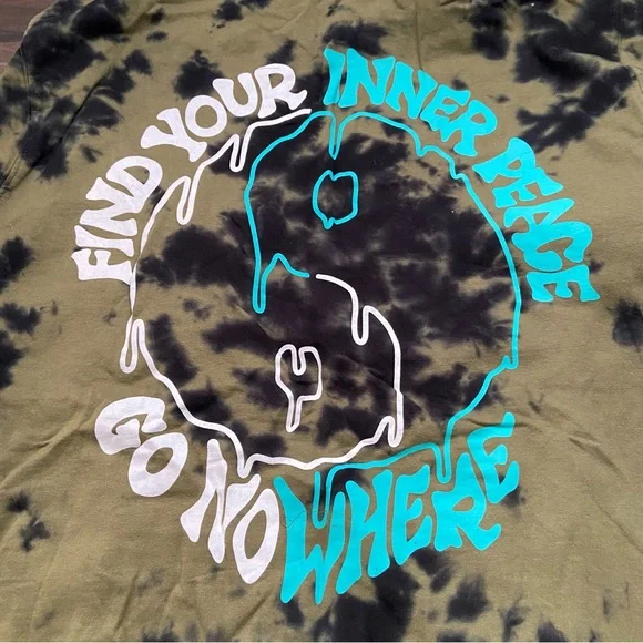 Neff Tie-Dye Green & Black Hoodie NWT SIZE 2X - Picture 5 of 5